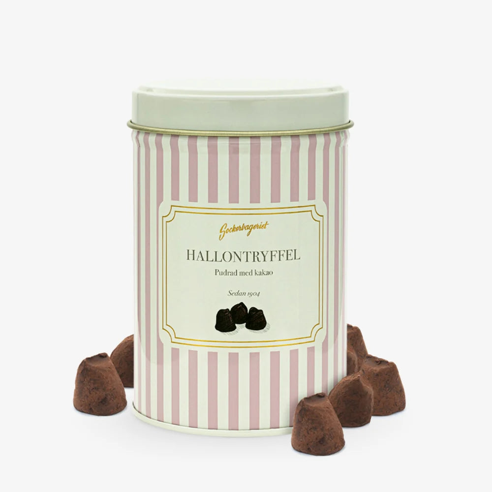 Tryffel Hallon plåtburk 100g