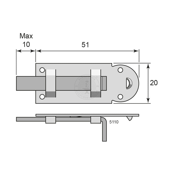 Bladregel 5110 med bleck