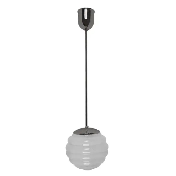 Lampa Bikupa vit liten, förnicklad, lång