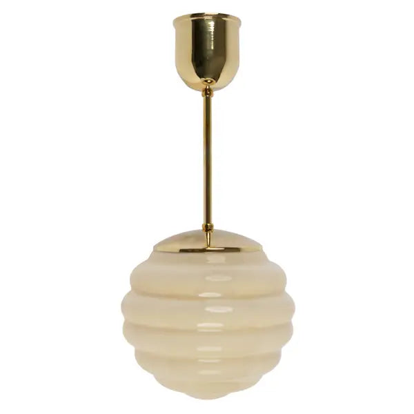 Lampa Bikupa liten, gul mässing, kort