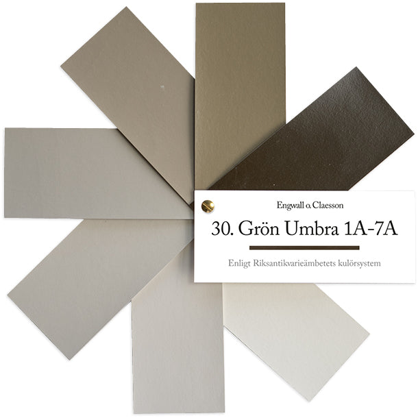 Utvändig Linoljefärg Grön Umbra 30 1 L