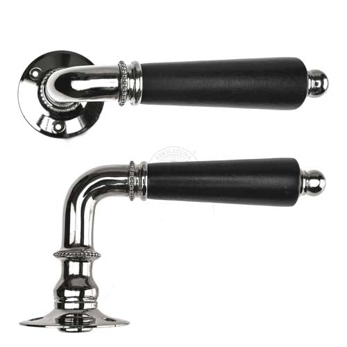 Dörrtrycke 5595 förnicklat komplett