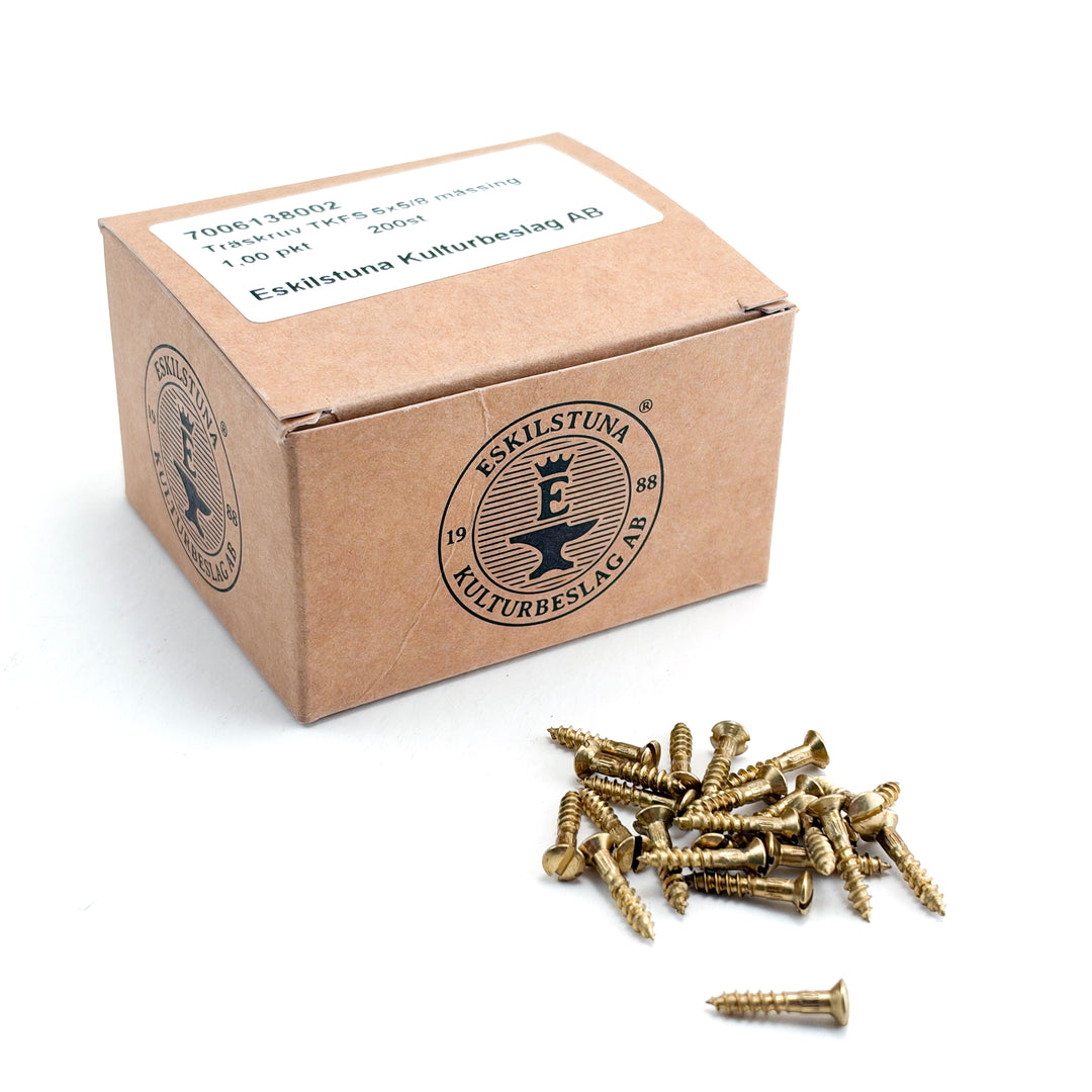 Träskruv TKFS 5x5/8 mässing