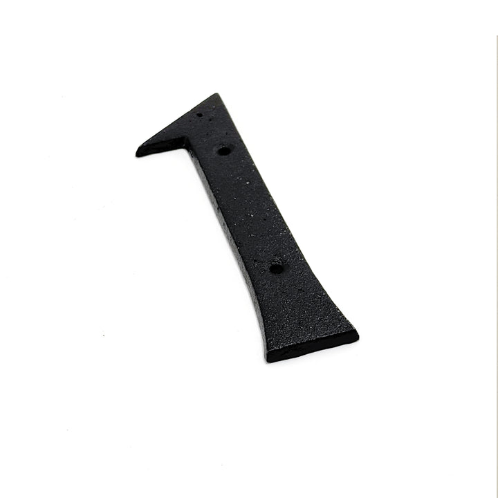 Fasadsiffra 1 i gjutjärn 16 cm
