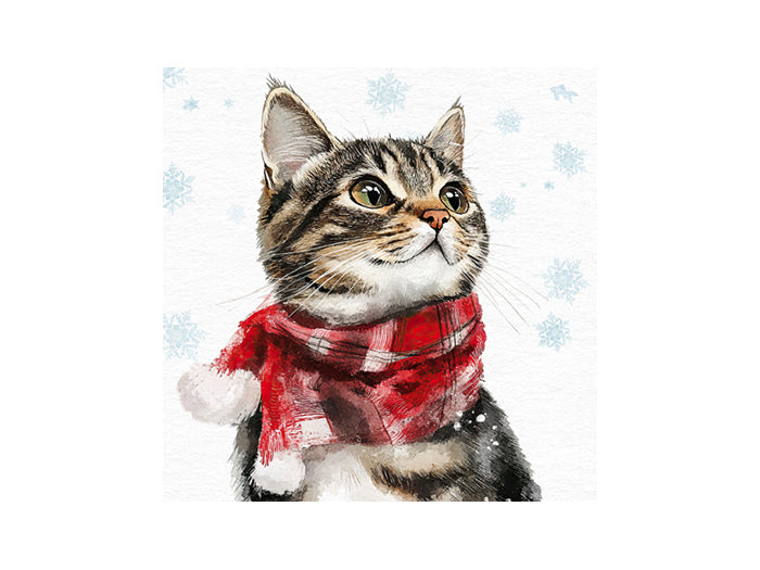 Servett Katt julmotiv