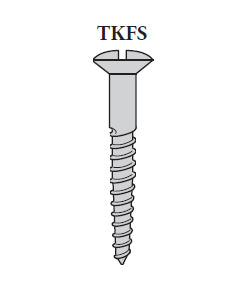 Träskruv TKFS 7 x 1 Mässing
