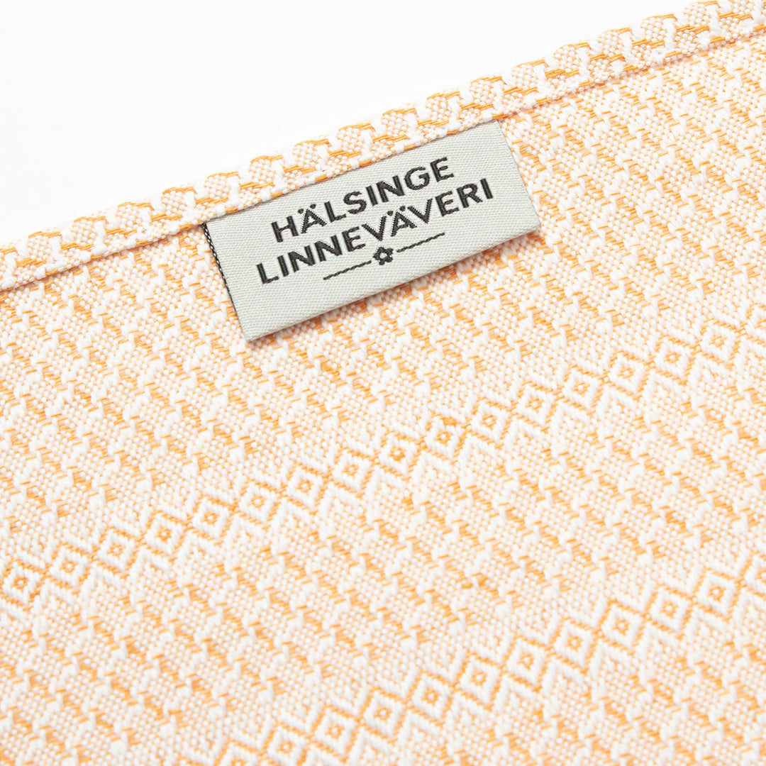 Våffelhandduk halvlinne Orange