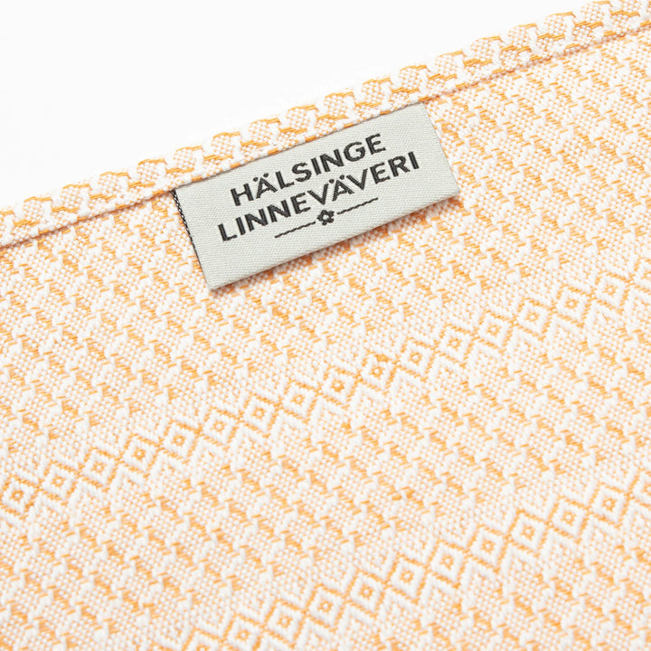 Våffelhandduk halvlinne Orange