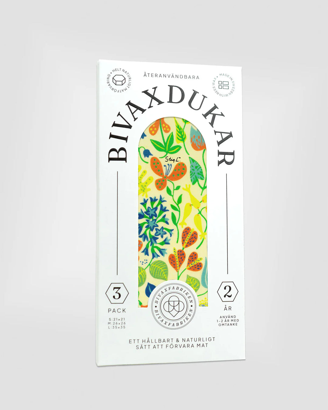 Bivaxduk Herbarium Stig L  3-pack