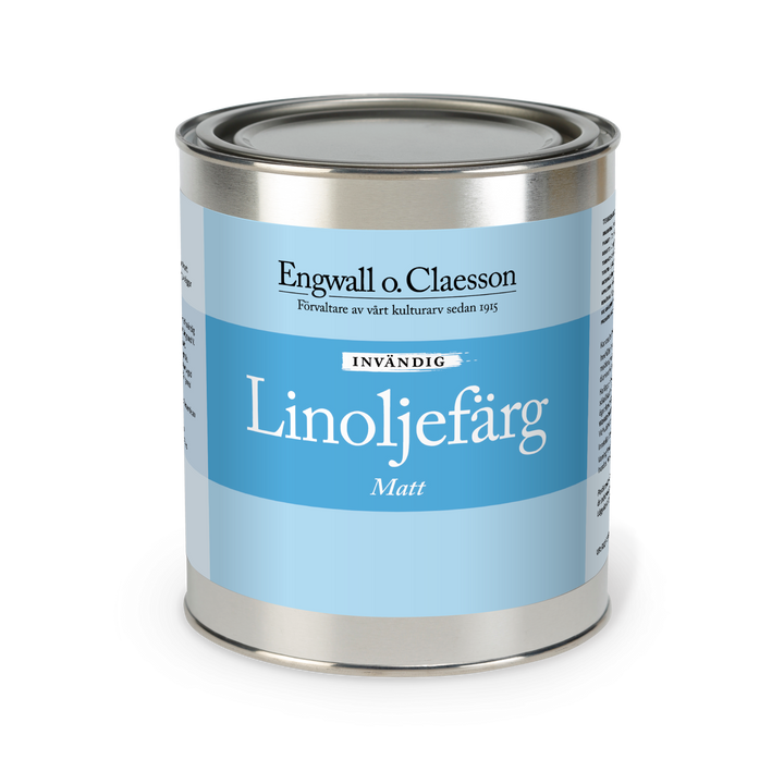 Linoljefärg invändig matt vit 1 liter