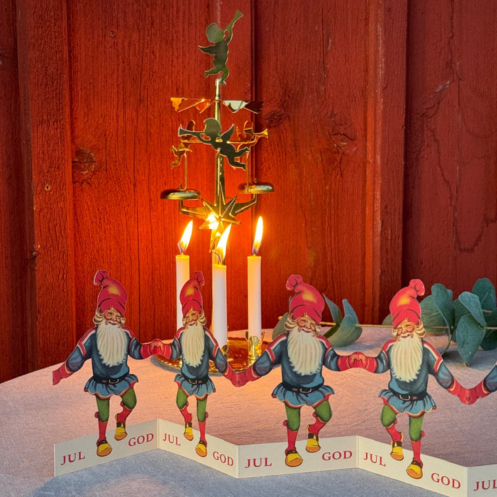 Pappersrad Tomte God Jul